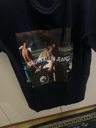 Maglietta Calvin Klein Jeans Uomo Nera
