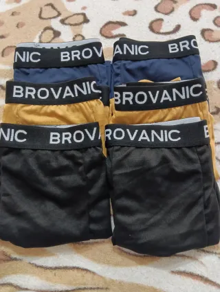 Pack 6 Boxer Brovanic Negro, Azul ,Amarillo.