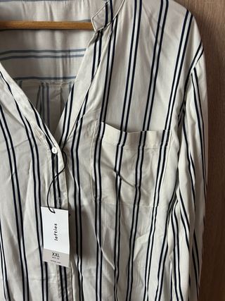 Camisa Lefties rayas negras con etiqueta talla XXL