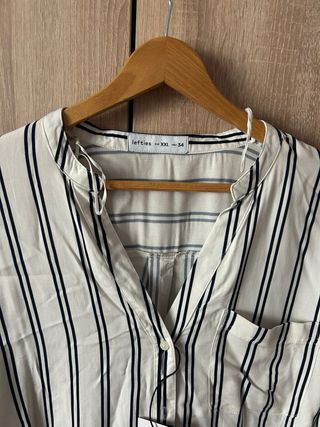 Camisa Lefties rayas negras con etiqueta talla XXL