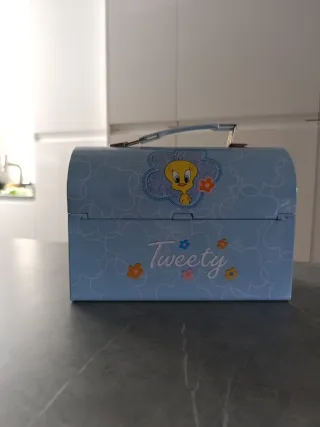 Maletín metálico Piolín azul