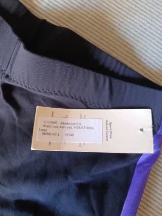 Pantalones hípica Gresca negro/morado