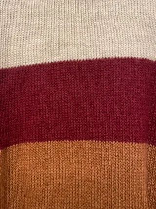 Jersey de cuello alto a rayas