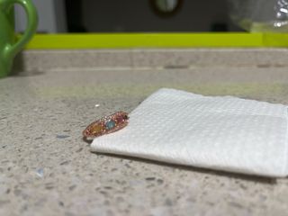 Anillo Turmalinas Naturales Certificado sin marca