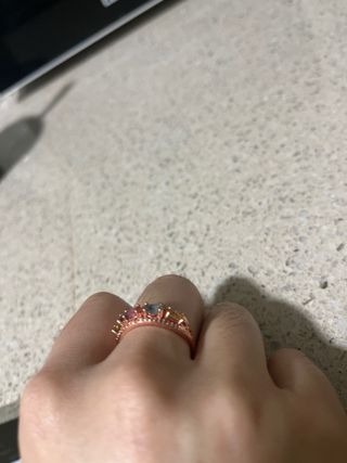 Anillo Turmalinas Naturales Certificado sin marca