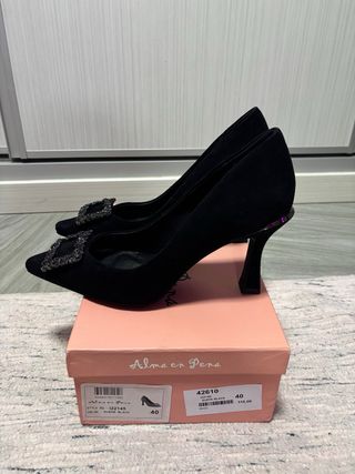 Tacones Alma en Pena negros talla 40