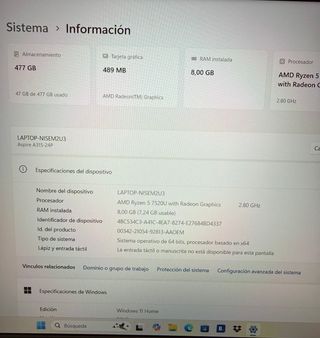 Acer Aspire A315-24P Nuevo