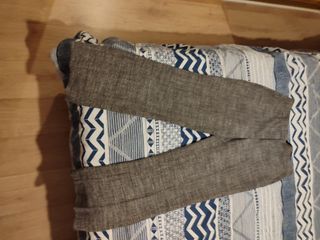 Pantalones Massimo Dutti Flare Gris Talla 38