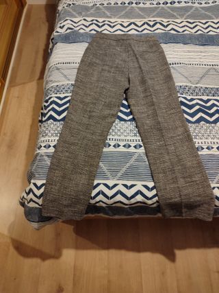 Pantalones Massimo Dutti Flare Gris Talla 38