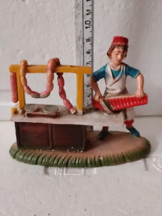 Pastori presepe diorama macellaio salsicce