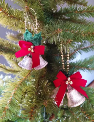 Lote adornos árbol Navidad: campanas y cascabeles
