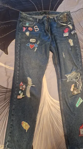 Tejanos Azules con Parches