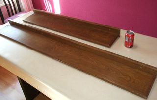 estantería de 1’42 metros de madera marrón