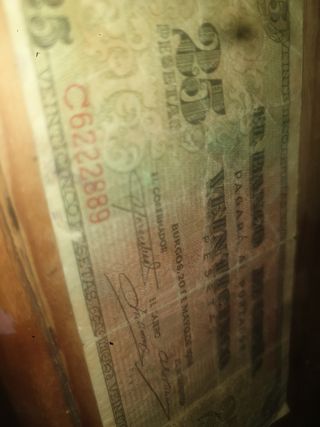 Billete 25 Pesetas 1938 El Banco de España