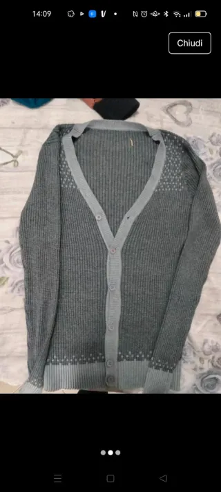 Cardigan donna grigio