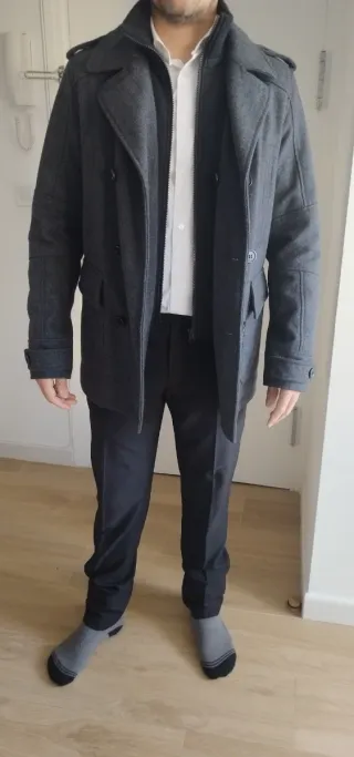 Chaquetón gris Cedar Wood State Talla S