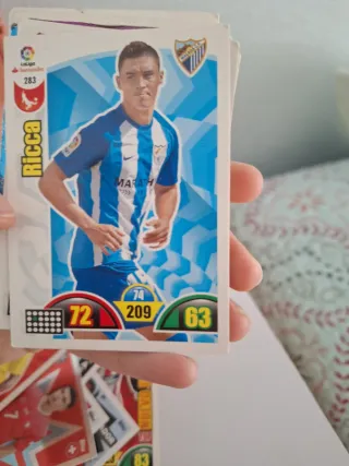 Lote de cartas de fútbol