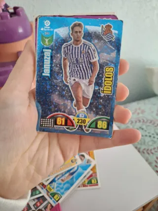 Lote de cartas de fútbol