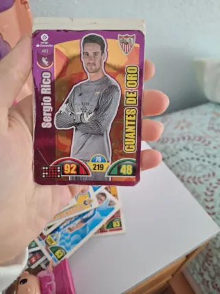 Lote de cartas de fútbol