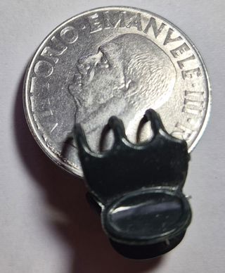 Italia, 1 lira 1940,errore di conio.