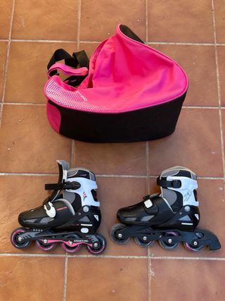 Patines en línea firmados por Javier Fernández.