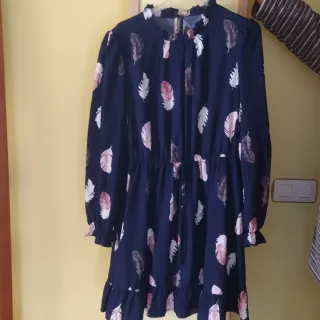 Vestido estampado hojas talla XXXL