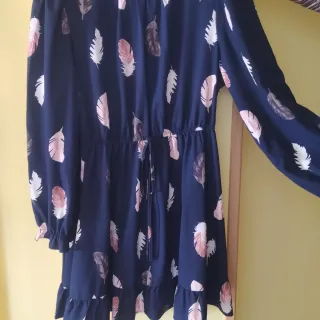 Vestido estampado hojas talla XXXL