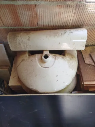 Lavabo de porcelana blanco nuevo