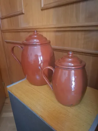 2 Pucheros Vintage Terracota
