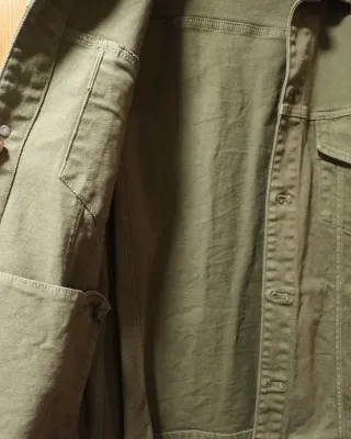 Cazadora vaquera Zara verde Talla L