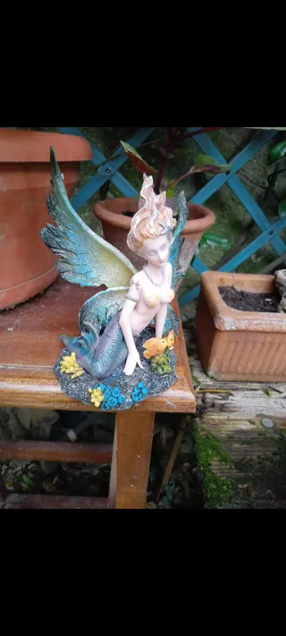 Statua fata zodiacale Pesci LES alpes