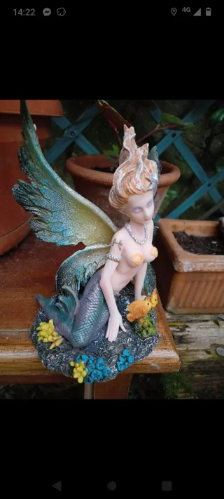 Statua fata zodiacale Pesci LES alpes