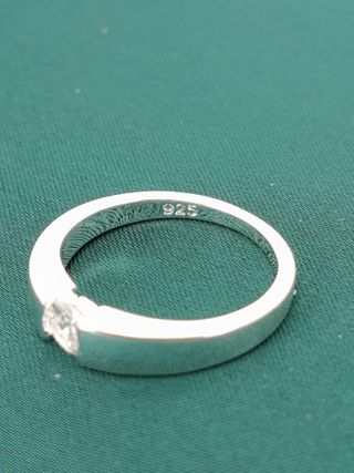 Anillo Plata Ley 925 con Circonita