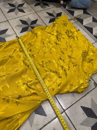 Vestido floral largo Zara T.S