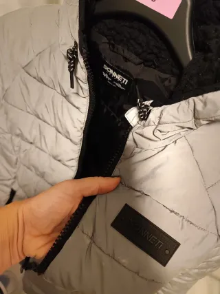 Abrigo Sonneti efecto metalizado Talla S