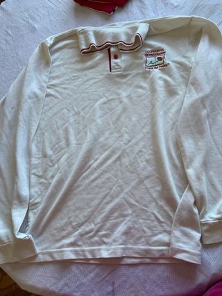 Polo manga larga blanco