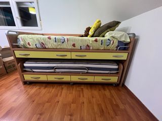 Cama nido con cajones