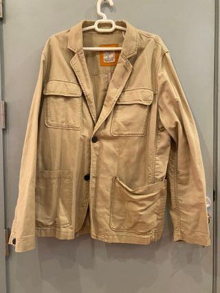 Chaqueta Timberland Algodón y Lino Beige