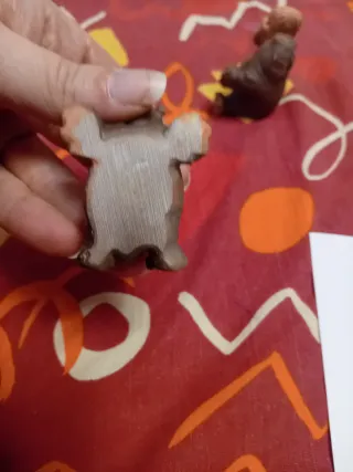 Statuine ippopotami in resina 2pz