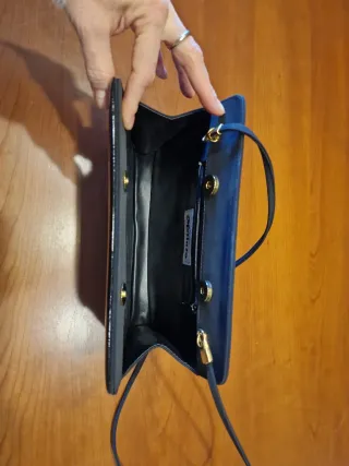 Borsetta Melluso elegante tessuto/vernice