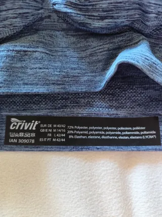 Sujetador deportivo Crivit azul