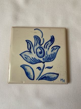 Azulejos Viúva Lamego Flor Azul