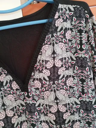 Camiseta Blusa estampada manga larga