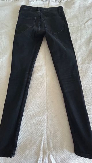 Jeans Mango negros tiro medio talla 34