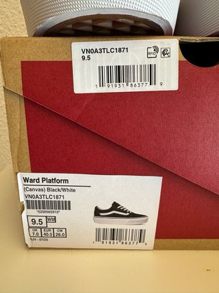 Vans Ward Plataform 40’5