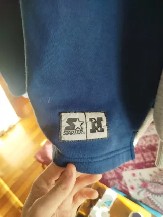 Sudadera Starter Cowboys Dallas Azul Gris