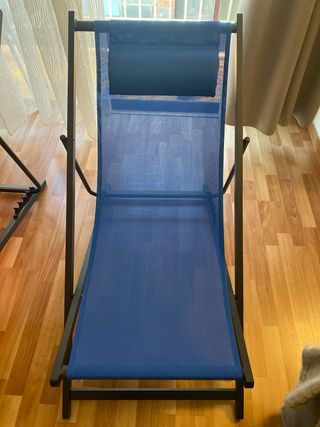 2 Hamacas Plegables (Rojo y Azul)