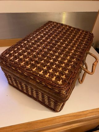 Cesto da picnic in vimini