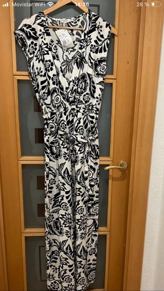 Mono largo estampado floral Mango