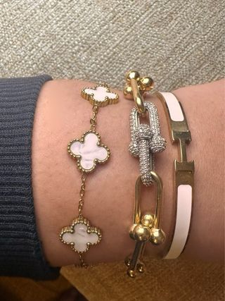 Hermes style H bracelet